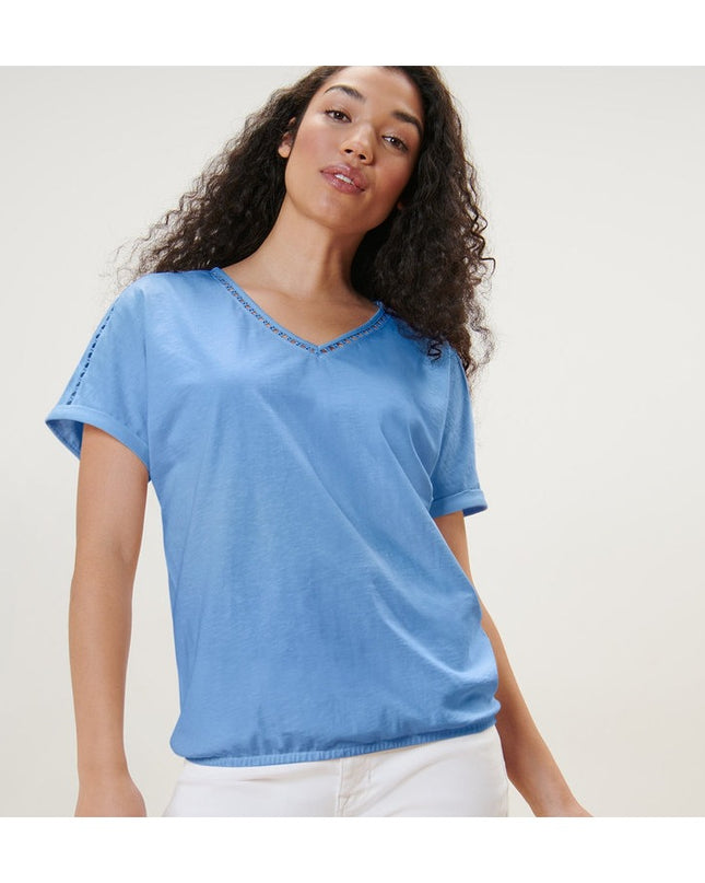 Bluzë e kaltër e çelët për Femra - Ghost Front
