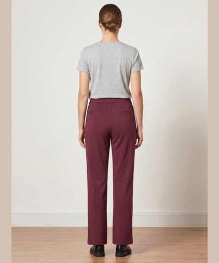 Pantallona jogger të kuqe të mbyllët për Femra - Model Back