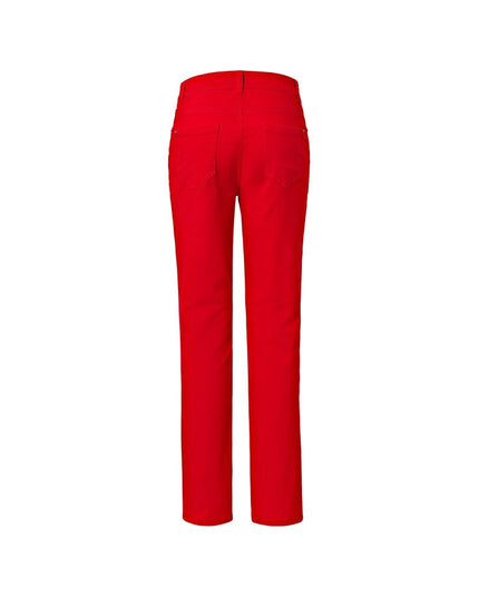 Pantallona Slim-Fit të Kuqe për Femra