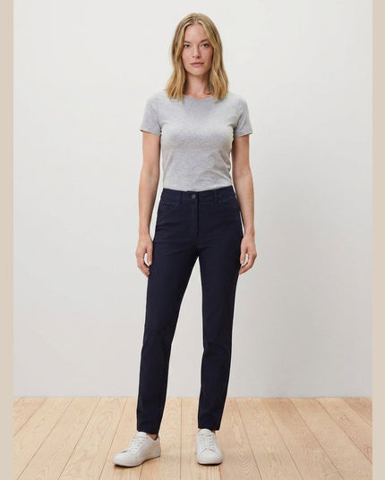 Pantallona Bengalin E Kaltër e Errët për Femra - Model Front