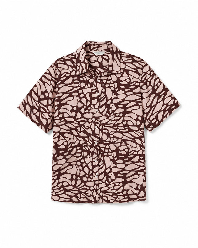 Pizhame me print krem-kafe për Femra - Ghost Front