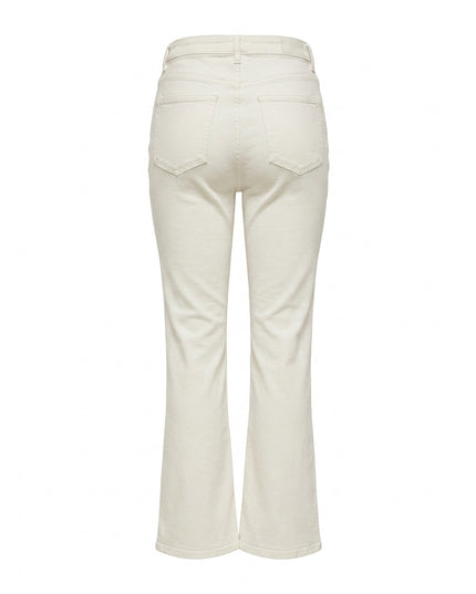 Xhinse Bootcut ngjyrë krem e bardhë për Femra - Ghost Back