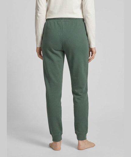 Pantallona Loungewear të gjelbër të mbyllët për Femra - Model Back