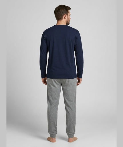 Bluzë pizhame e kaltër e errët për Meshkuj - Model Back