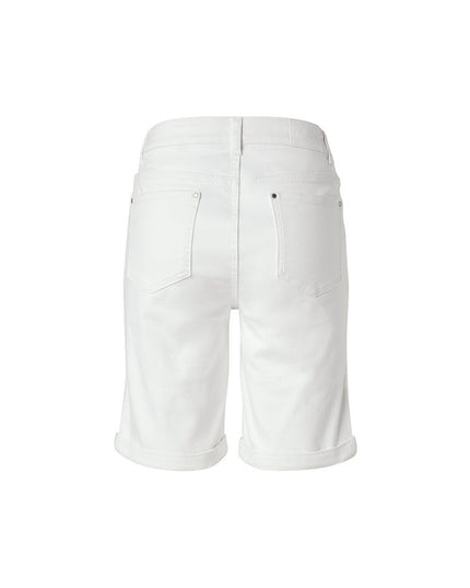 Shorts denim krem për femra - Ghost Back