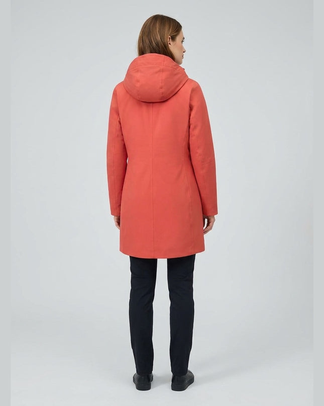 Pallto termo portokalli për Femra - Model Back