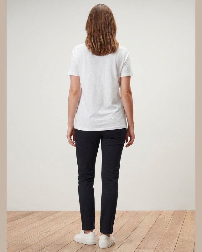 Maicë krem me vija rozë për Femra - Model Back