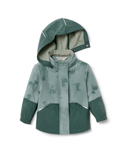 Jakne Softshell e gjelbër sherebelë dhe e mbyllët për Fëmijë - Detail 1