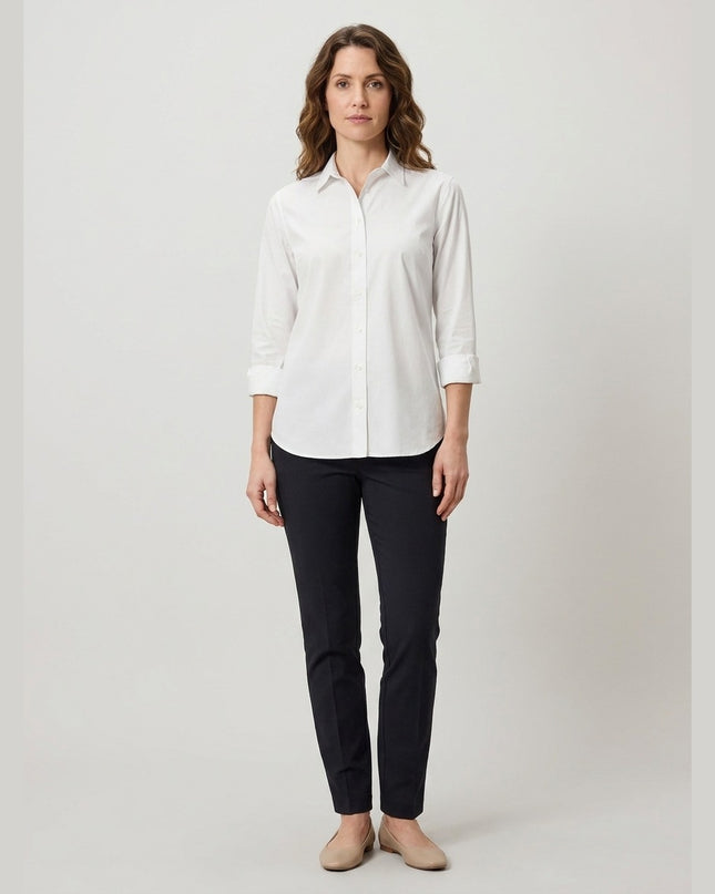 Këmishë e bardhë për Femra - Model Front