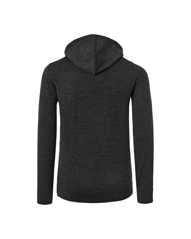 Hoodie me thurje të imët ngjyrë antracit melazh për Meshkuj - Ghost Back