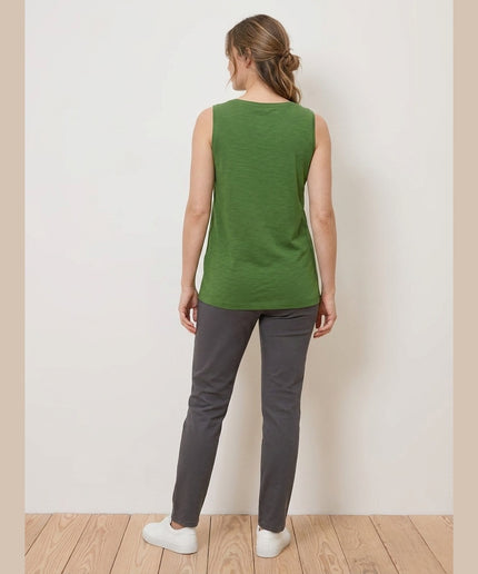 Top i gjelbër për Femra - Model Back