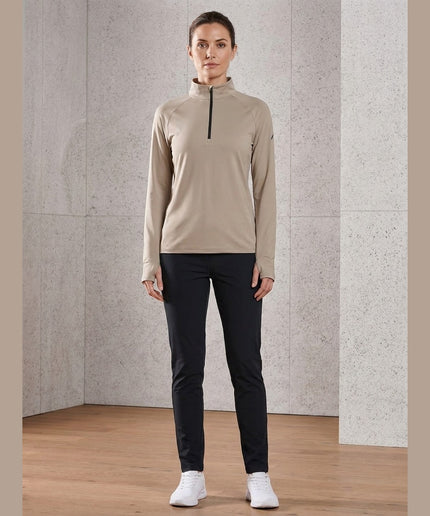 Maicë termike funksionale kafe e hapur për Femra - Model Front