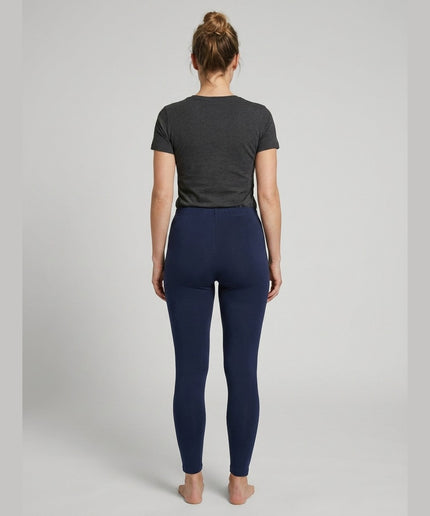 Leggings blu e errët për femra - model back