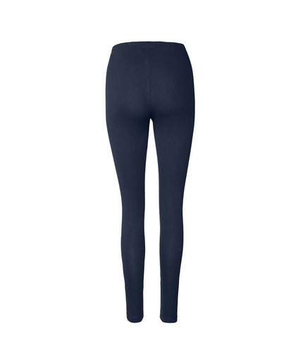 Leggings me pala blu e errët për femra