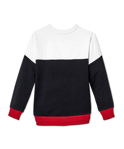 Sweatshirt zi e bardhë me detaje të kuqe për Femra - Ghost Back