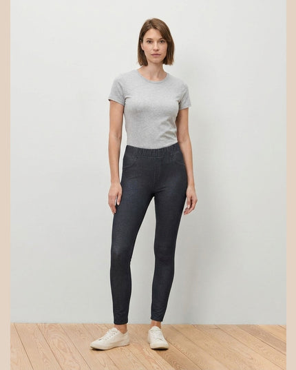 Dollakë me pamje xhins blu e errët denim për Femra - Model Front