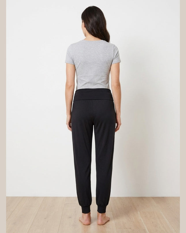 Pantallona joga të zeza për Femra - Model Back