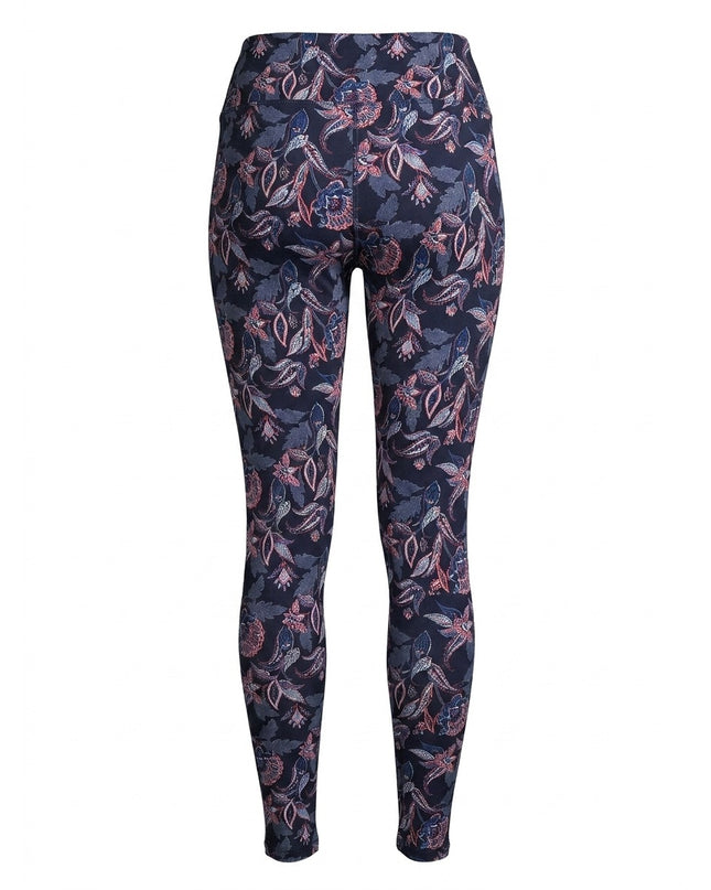 Dollakë Blu e Errët me Print Paisley për Femra - Pamje nga Prapa