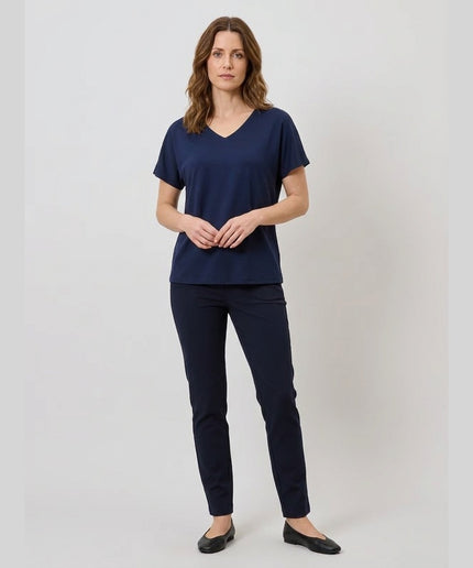 Maicë me strukturë e kaltër e mbyllur për Femra - Model Front
