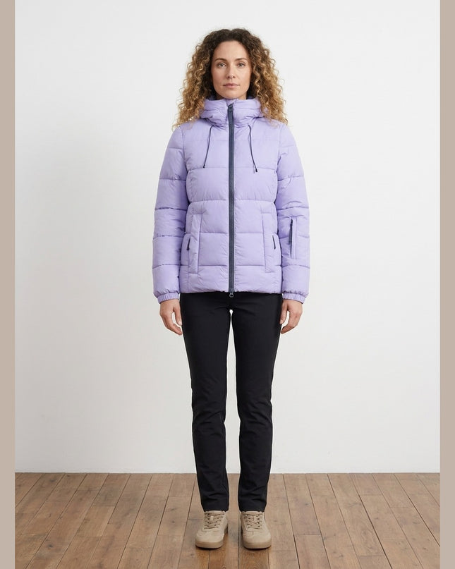Jakne skijimi me tegela ngjyrë jargavani për Femra - Model Front