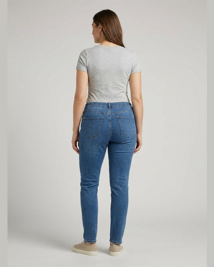 Xhinse Slim Fit të kaltra për Femra - Model Back