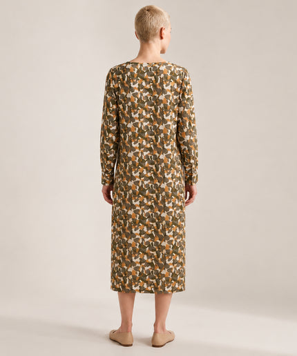 Fustan Midi shumëngjyrësh për Femra - Model Back