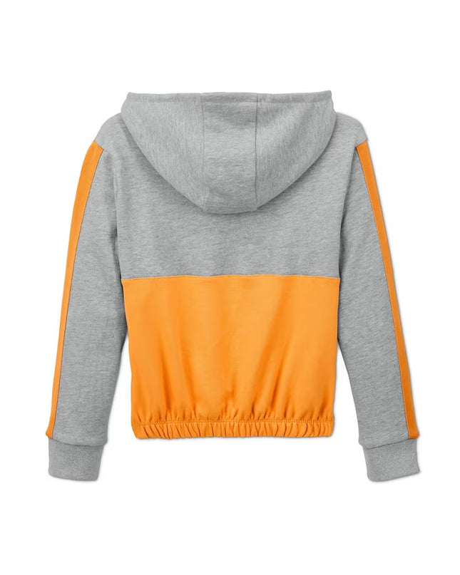 Hoodie Cropped hiri me të verdhë melazh për Fëmijë - Ghost Back