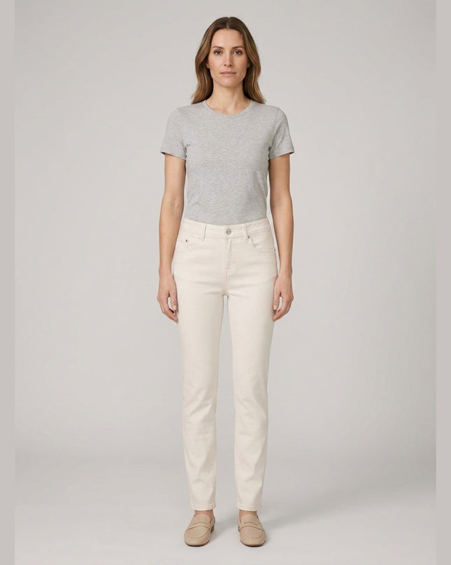 Xhinse Slim Fit Krem për Femra - Model Front